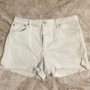 White Denim Shorts (size 28)